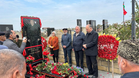 Ucar rayonunda Vətən müharibəsində şəhid olan Samir Qəfərlinin ildönümü ilə əlaqədar məzarı ziyarət olundu