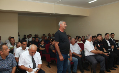 Ucar rayon İcra Hakimiyyəti Başçısı Mənsur Məmmədovun 03 sentyabr 2025-ci il tarixdə Xələc kəndində səyyarı qəbulu keçirilmişdir