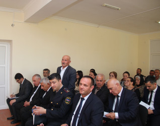 Ucar rayon İcra Hakimiyyəti Başçısı Mənsur Məmmədovun 21 may 2025-ci il tarixində Ramal kəndində səyyarı qəbulu keçirilib