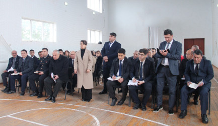 Ucar rayon İcra Hakimiyyəti Başçısı Mənsur Məmmədov 11 mart 2026-cı il tarixdə Müsüslü kəndində səyyar qəbul keçirib