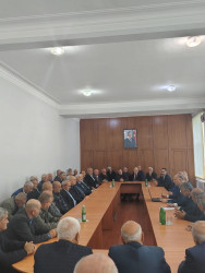 Ucar rayonunda ağsaqqallarla görüş keçirilib