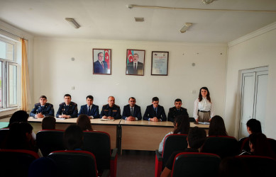 Ucar şəhər 5 nömrəli tam orta məktəbdə “Narkomaniyaya yox deyək”, “Erkən və qohumlararası nikahların mənfi nəticələri”, “Qız uşaqlarının təhsildən yayınmasının qarşısının alınması” və “Dini radikalizm” mövzularında maarifləndirici tədbir keçirilmişdir