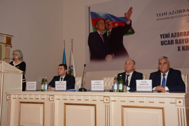 Yeni Azərbaycan Partiyası (YAP) Ucar rayon təşkilatının sentyabrın 12-də X konfransı keçirilib.