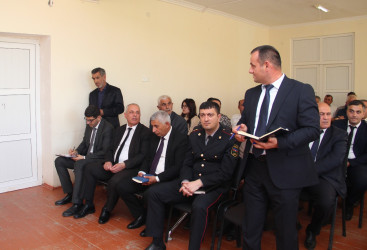 Ucar rayon İcra Hakimiyyəti Başçısı Mənsur Məmmədovun 21 may 2025-ci il tarixində Ramal kəndində səyyarı qəbulu keçirilib