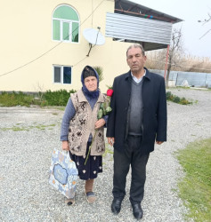 Ucar rayonunda 8 Mart - Beynəlxalq Qadınlar Günü münasibəti ilə şəhid ailələri ziyarət edildi