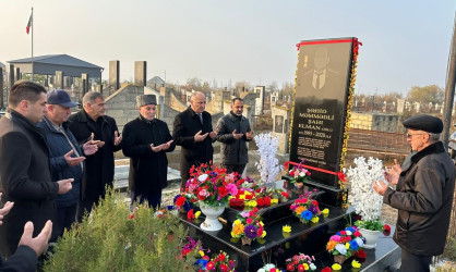 Ucar rayonunda Vətən müharibəsində şəhid olan Şahı Məmmədlinin ildönümü ilə əlaqədar məzarı ziyarət olundu
